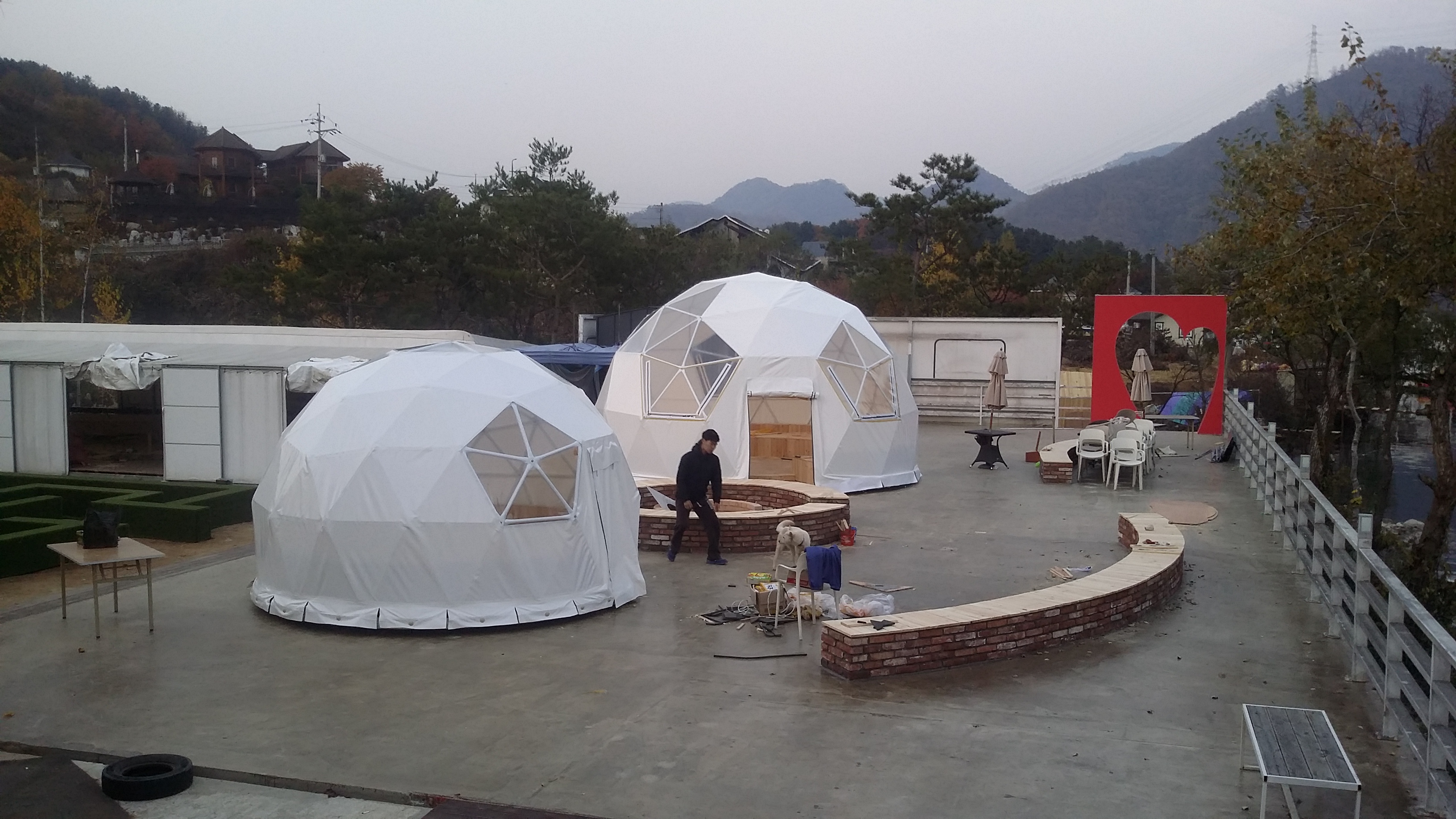 지오데식돔 텐트 D4m